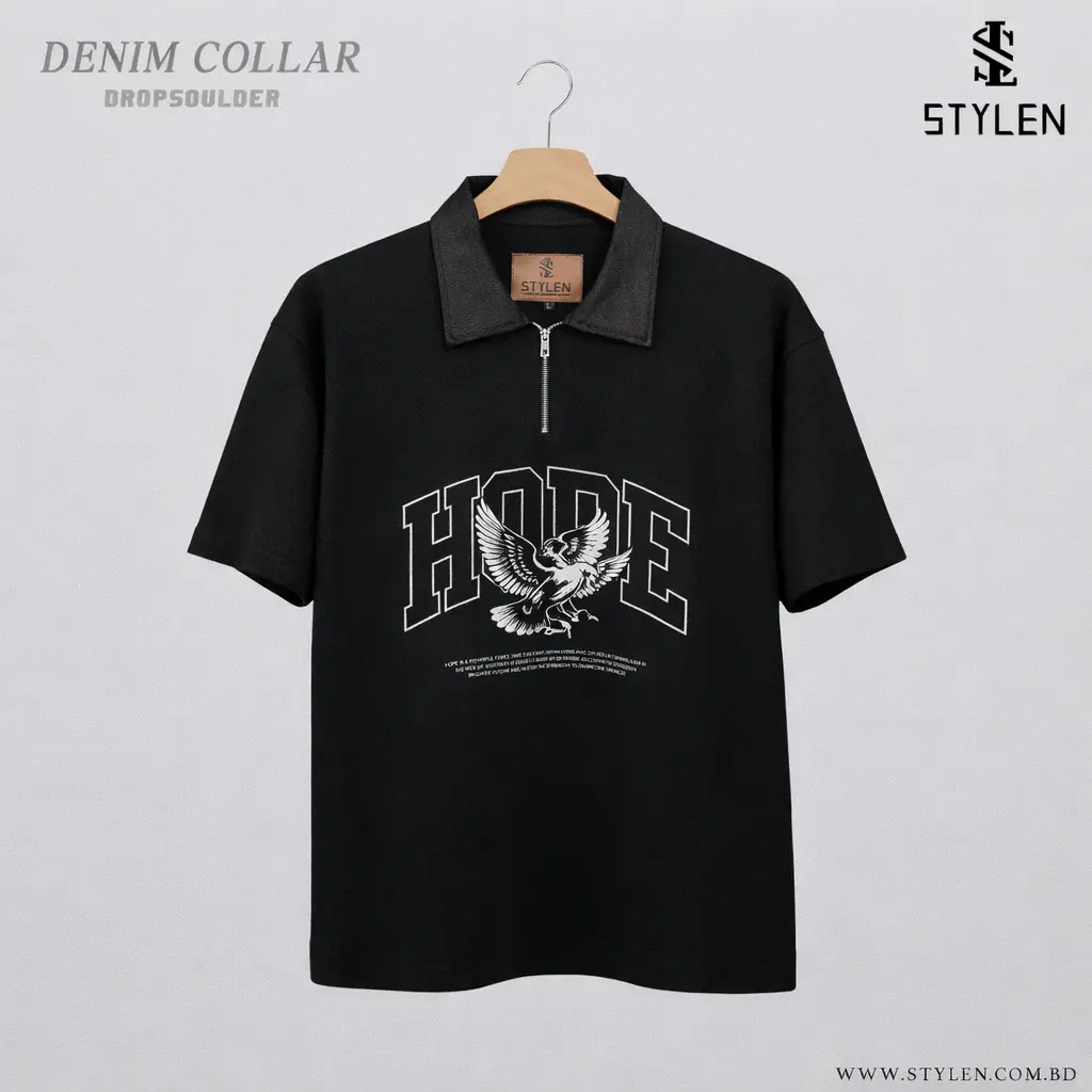 printed-denim-polo-drop-shoulder