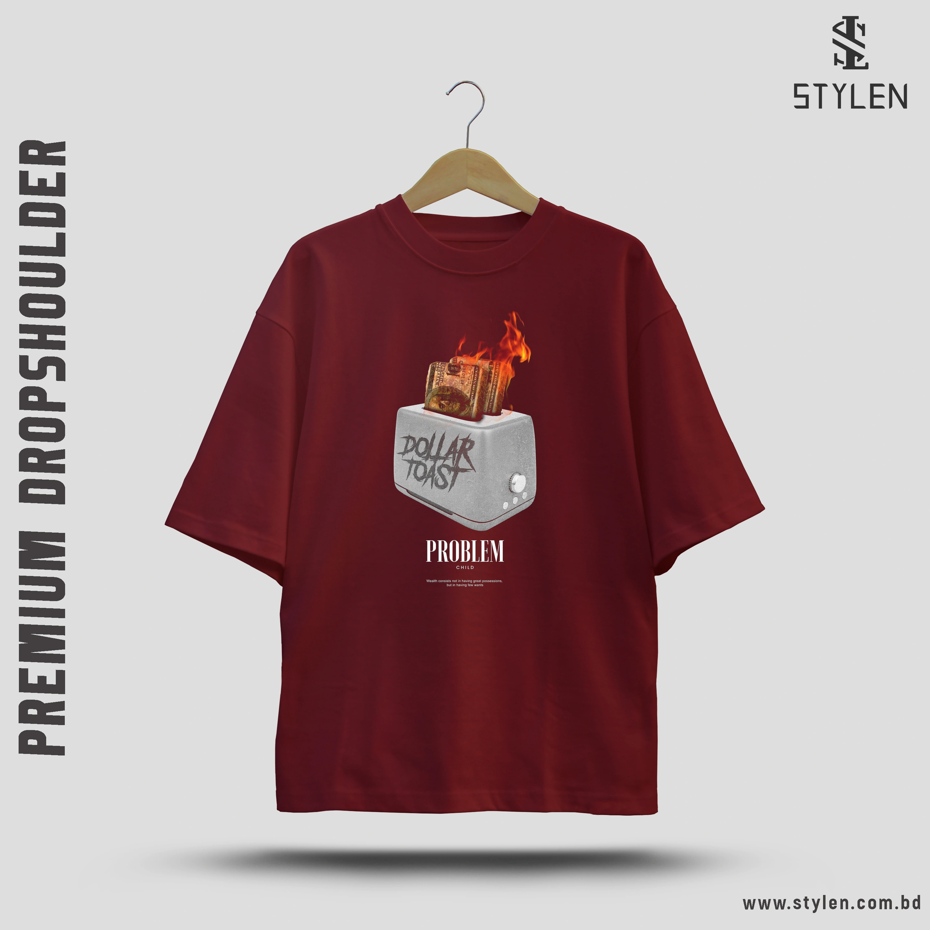 PRINTED DROP SHOULDER