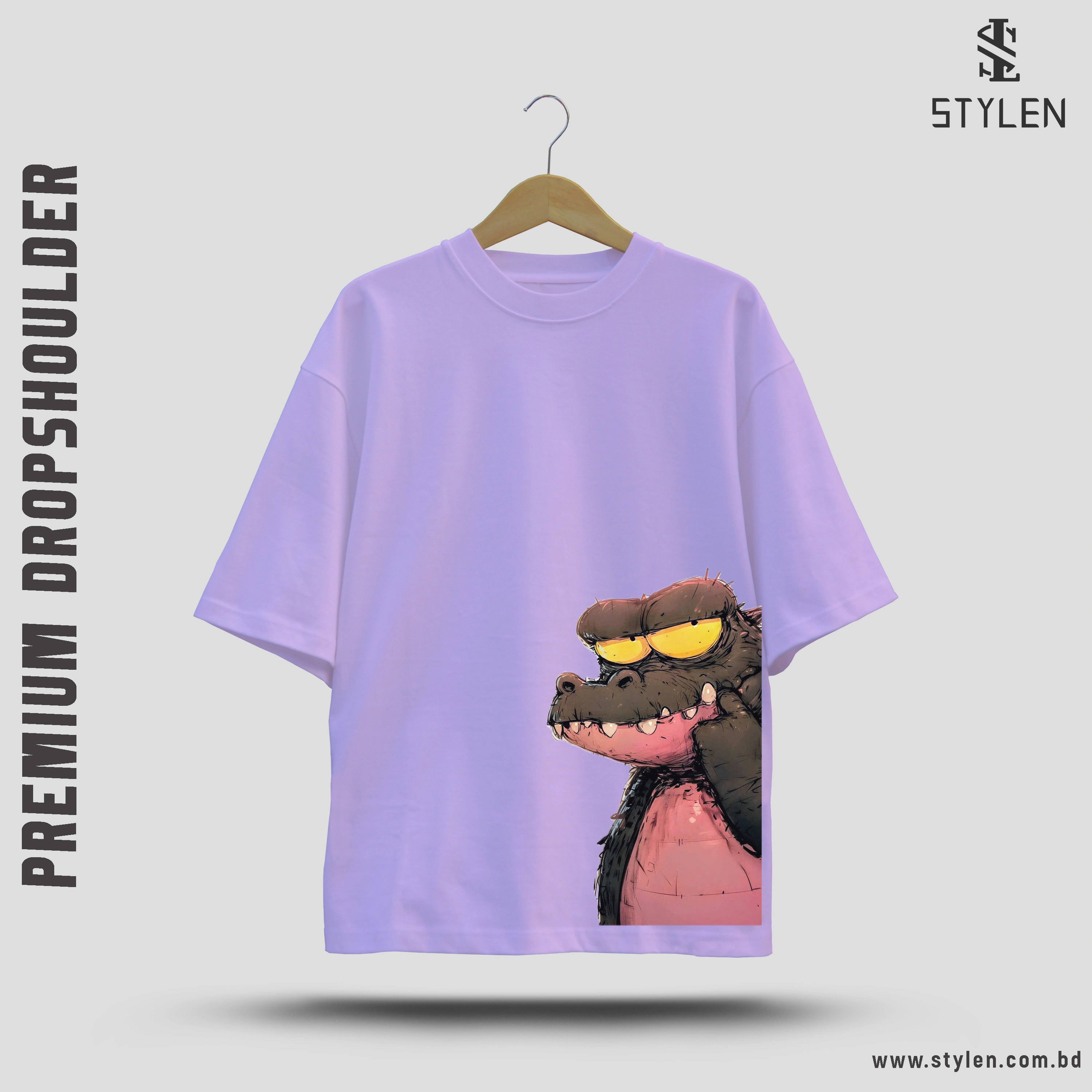 PRINTED DROP SHOULDER