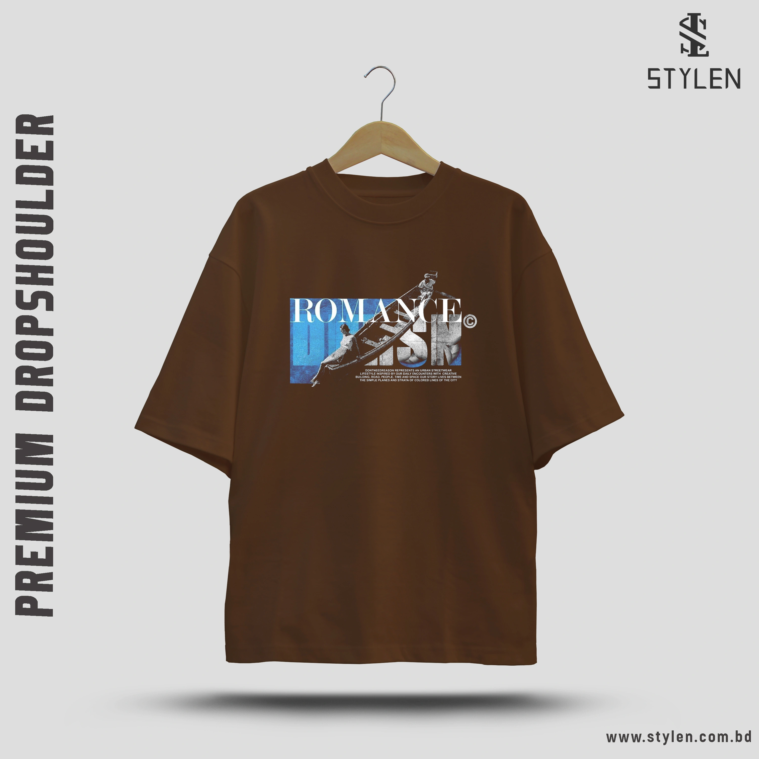 PRINTED DROP SHOULDER