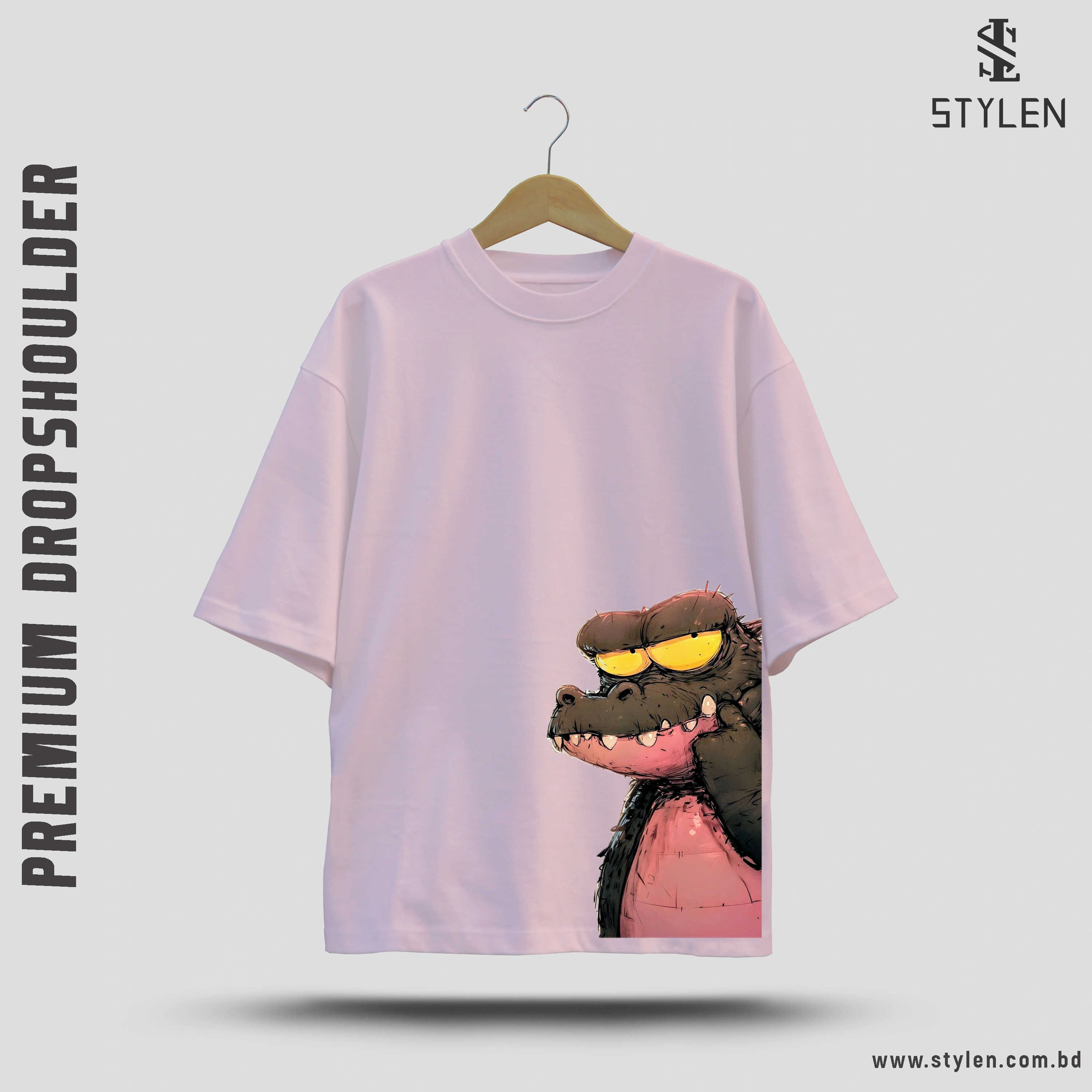 PRINTED DROP SHOULDER