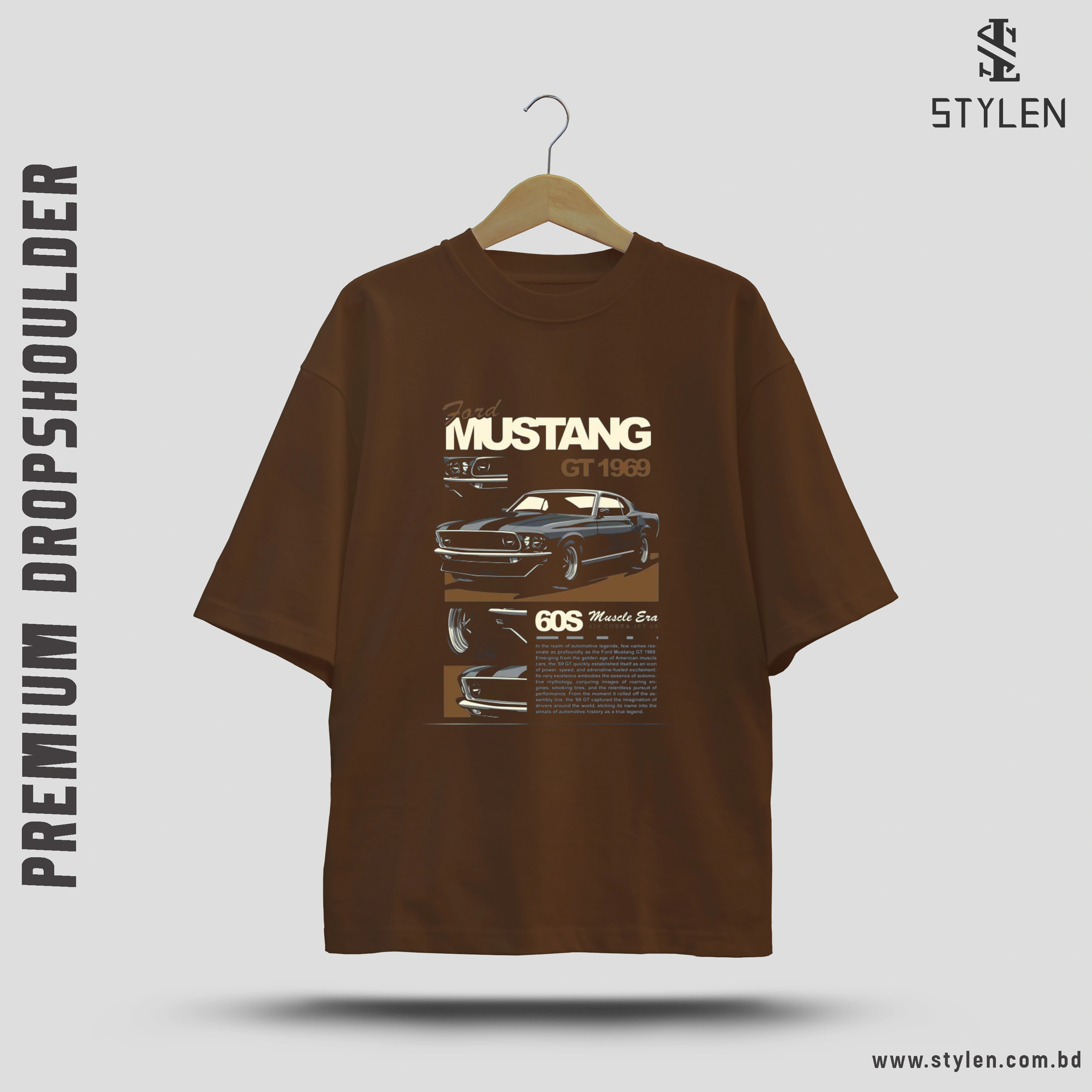 PRINTED DROP SHOULDER