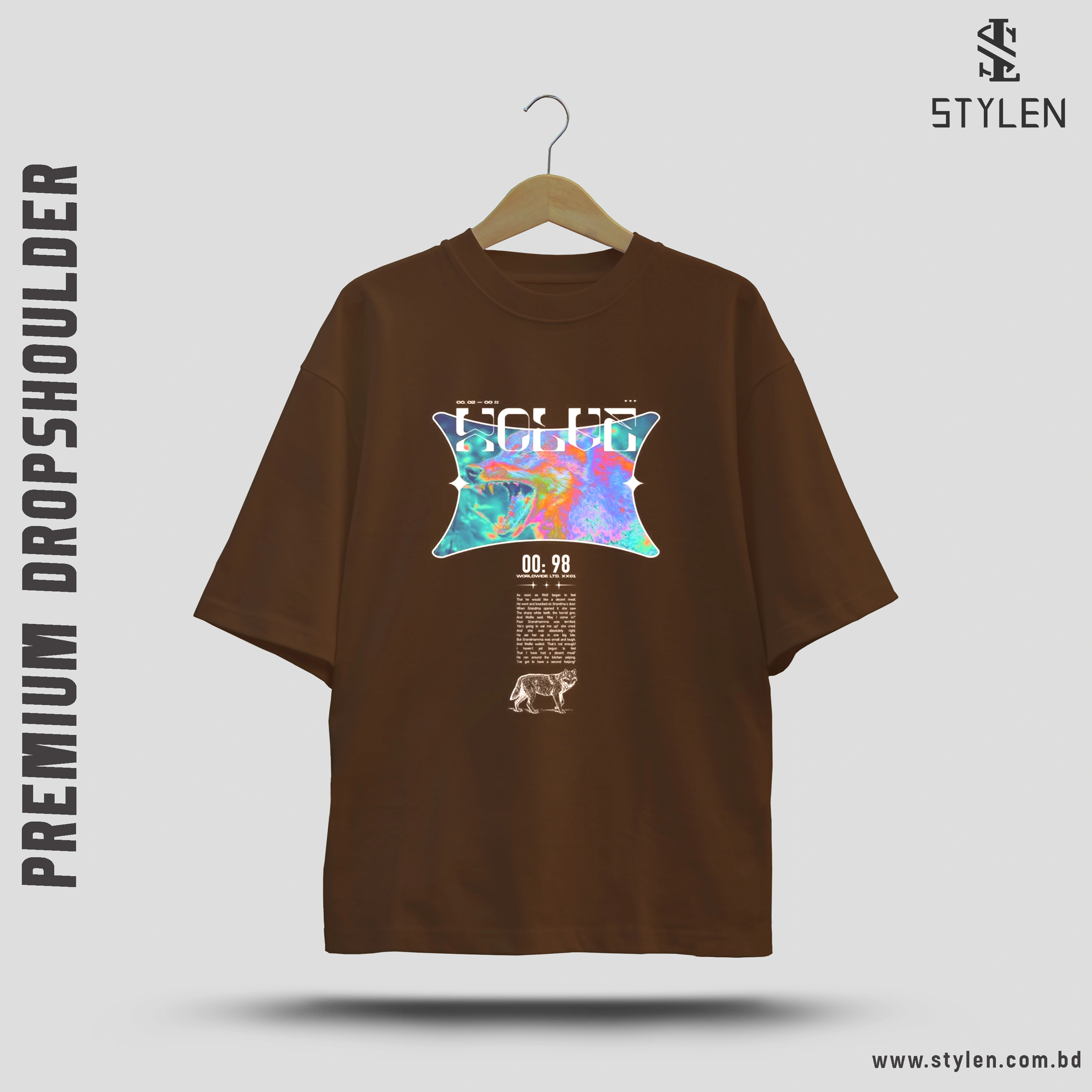 PRINTED DROP SHOULDER