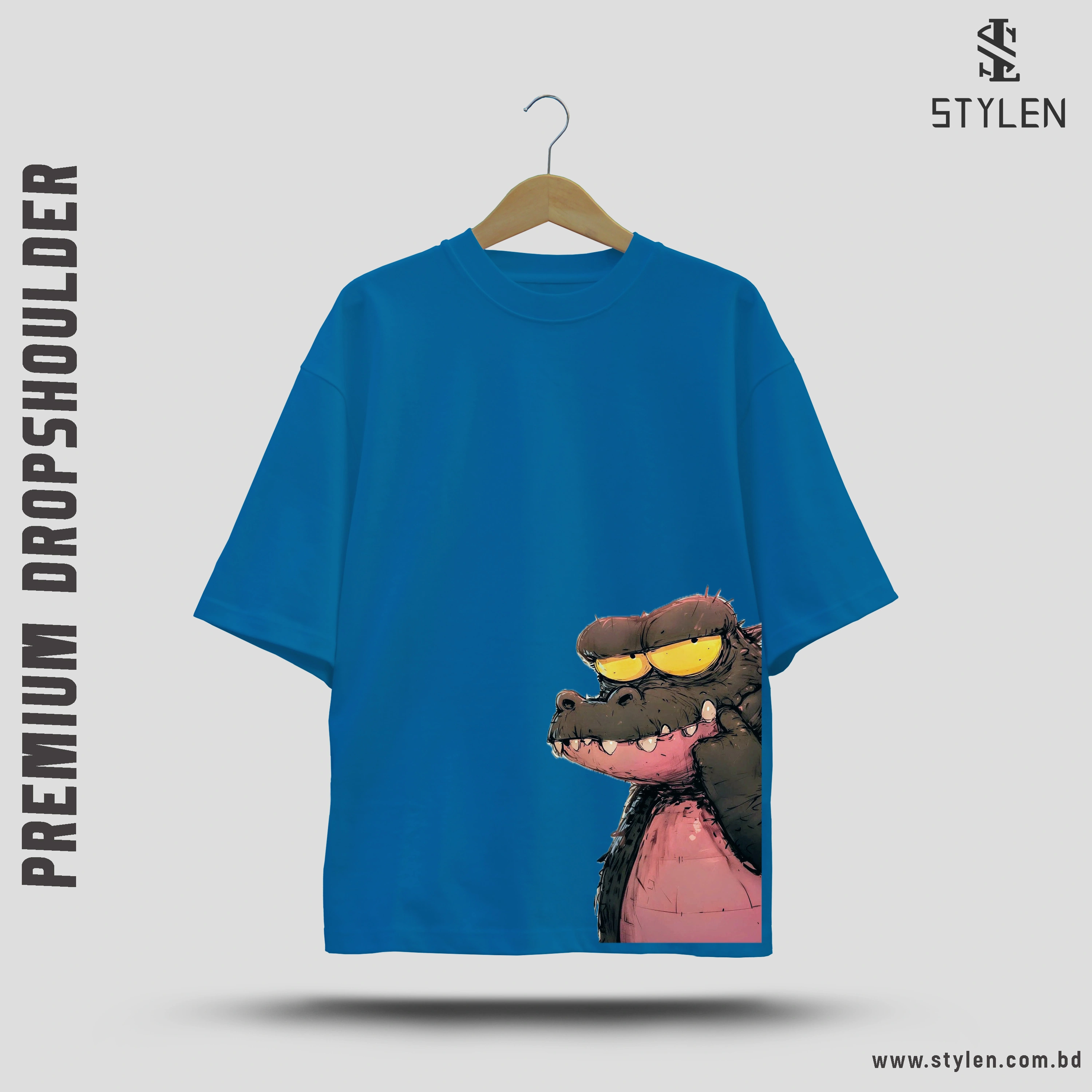 PRINTED DROP SHOULDER